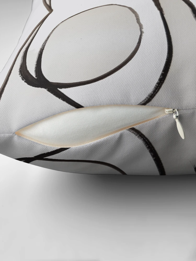 Thumbnail 2 of 4, Pillow, Abstract Line Reflection designed and sold by Ruth Palmer.