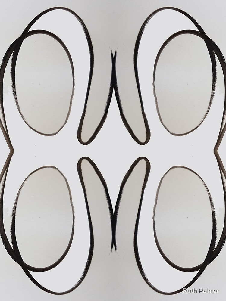 Thumbnail 5 of 5, A-Line Dress, Abstract Line Reflection designed and sold by RuthPalmer.