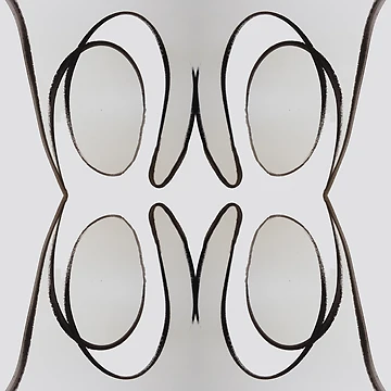 Artwork thumbnail, Abstract Line Reflection by Ruth Palmer