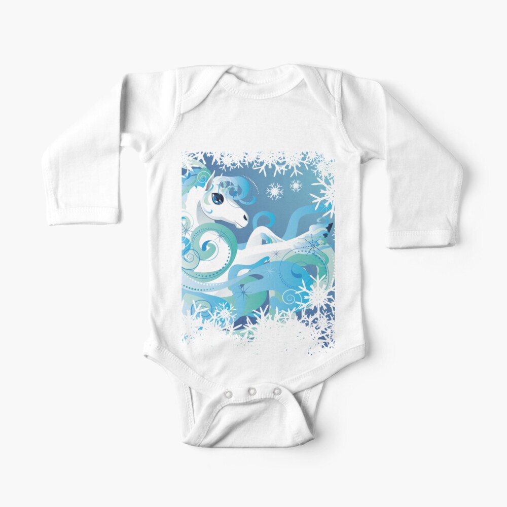 Winter Horse Baby One Piece By Annartshock Redbubble