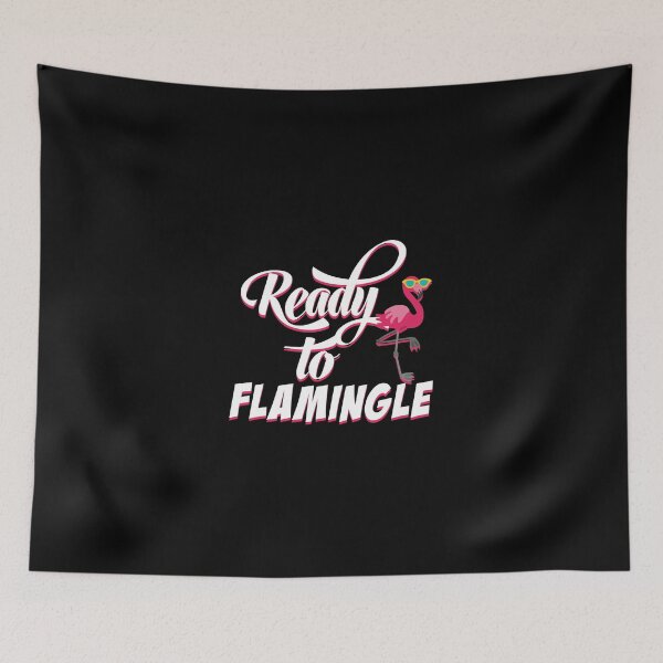 Item preview, Ready To Flamingle - Funny Flamingo Bird Pun Animal designed and sold by PrintPress.