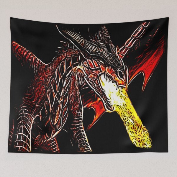 Item preview, Toothless Fire Breathing Night Fury Fractal Dragon Design designed and sold by LuckDragonGifts.