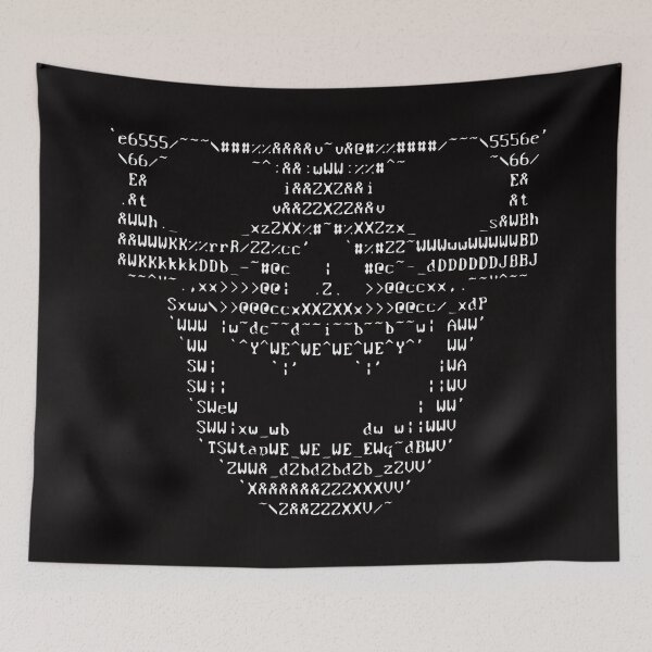 Item preview, HackSwag ASCII Skull designed and sold by HackSwag.