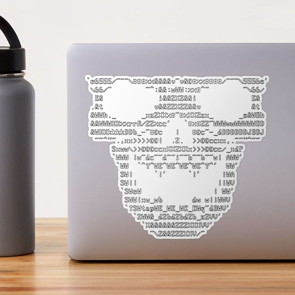 HackSwag ASCII Skull  Sticker for Sale by HackSwag | Redbubble
