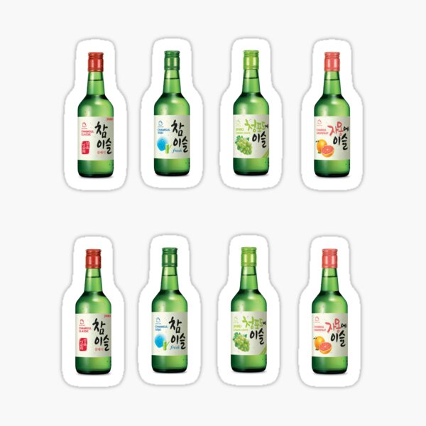 Soju Jinro Chamisul Stickers - World Drinks Sticker