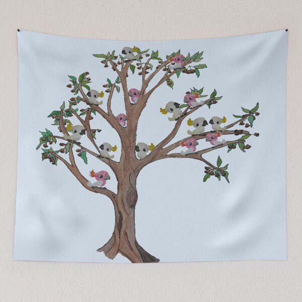 Item preview, Cockatoos sitting in a Gum Tree designed and sold by ABY-Creative.
