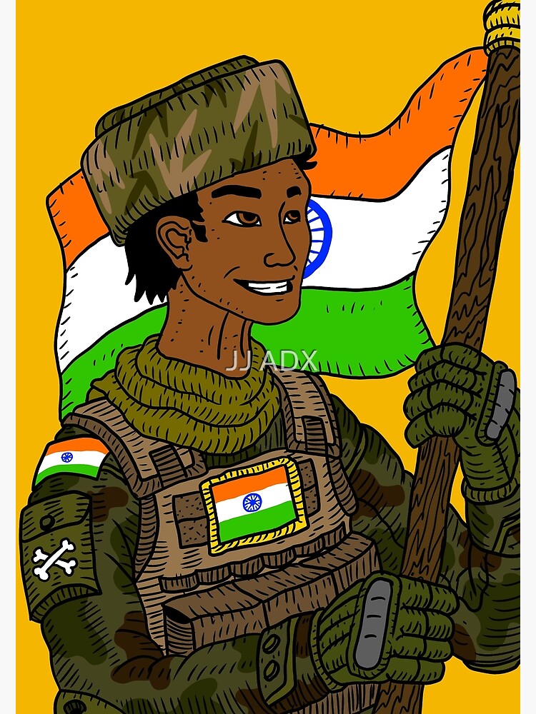 How to draw Indian army in border_very easy - YouTube-saigonsouth.com.vn