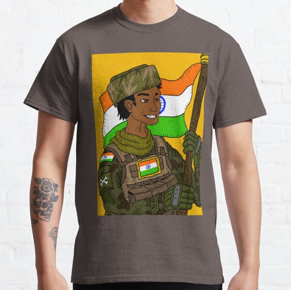 indian military t shirt