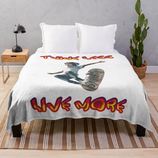 Item preview, Skateboarding - Think Less Live More designed and sold by TrishCampbell.
