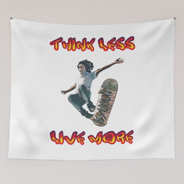 Item preview, Skateboarding - Think Less Live More designed and sold by TrishCampbell.