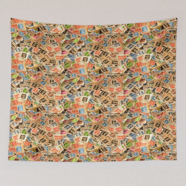 Item preview, Old British Postage Stamps Texture designed and sold by HotHibiscus.