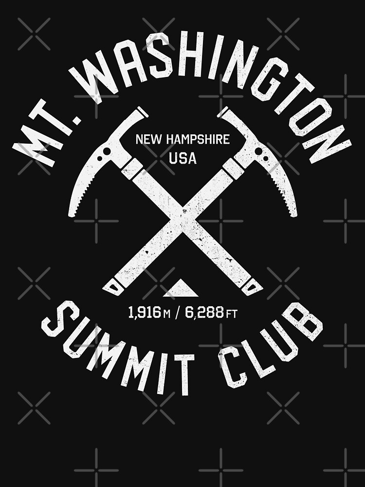 "Mount Washington Summit Club I climbed Mt Washington" Tshirt for Sale by ollysomething