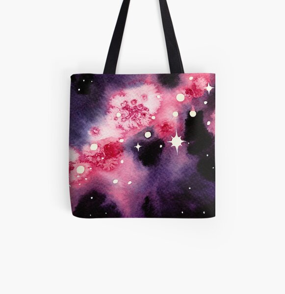 Pink Space All Over Print Tote Bag