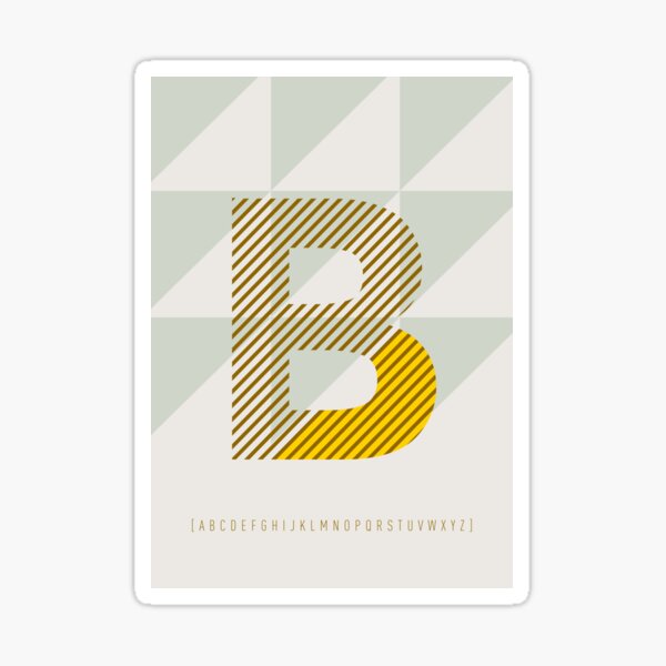 Typeface "B" Sticker