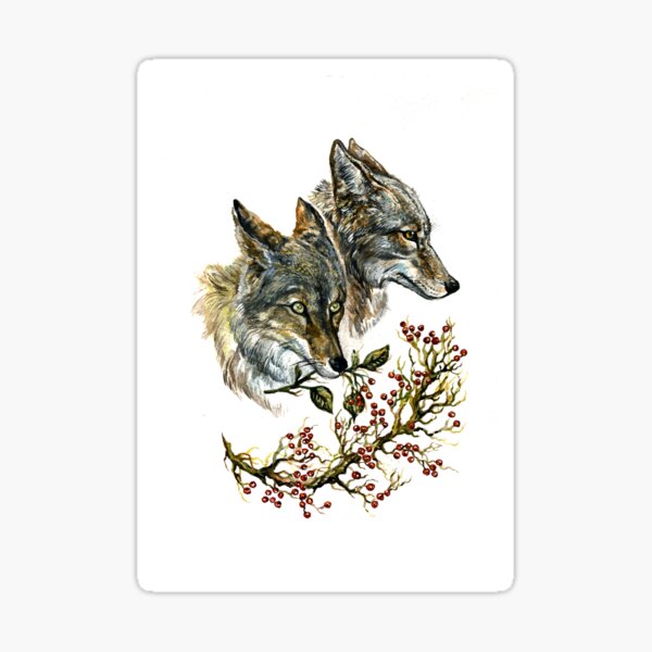 Item preview, Golden jackal with whitehorn designed and sold by Carolwellart.