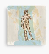 david statue of Michelangelo Canvas Print
