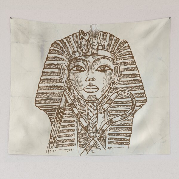 Item preview, Golden mask of Egyptian pharaoh designed and sold by Doomko.