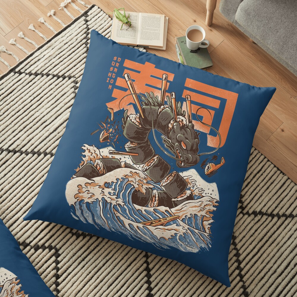 Dragon Sushi Floor Pillow