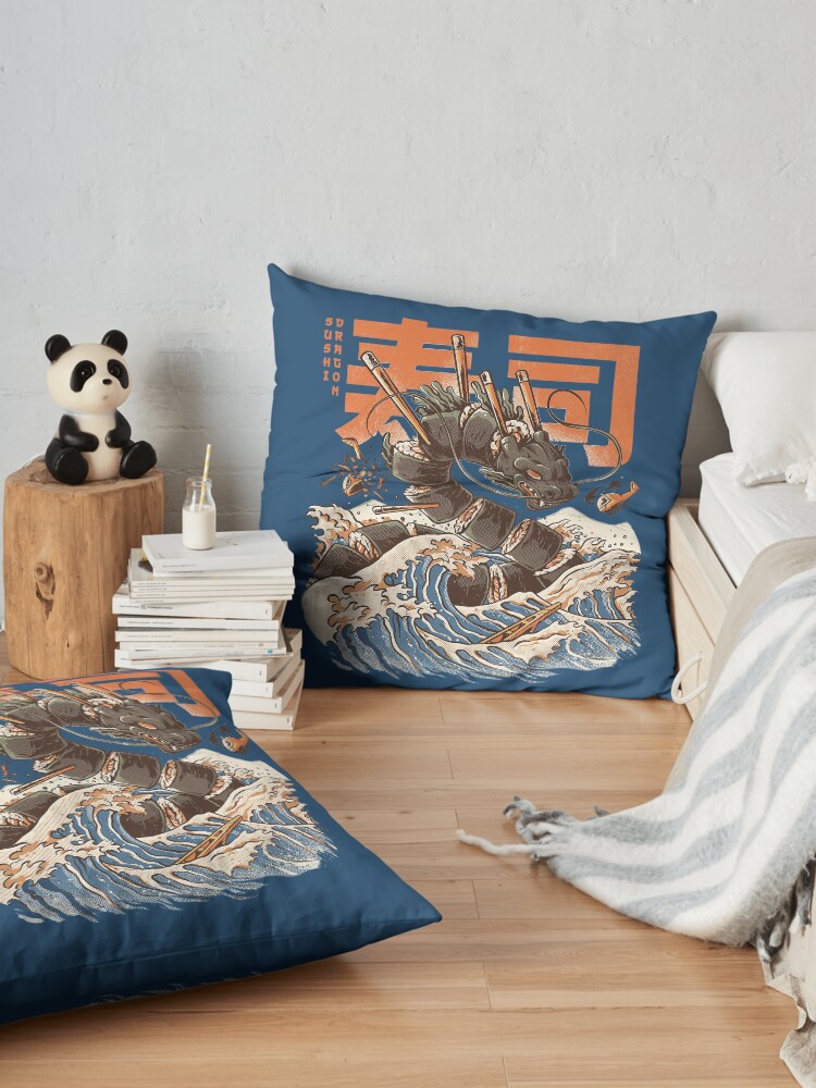 Alternate view of Dragon Sushi Floor Pillow