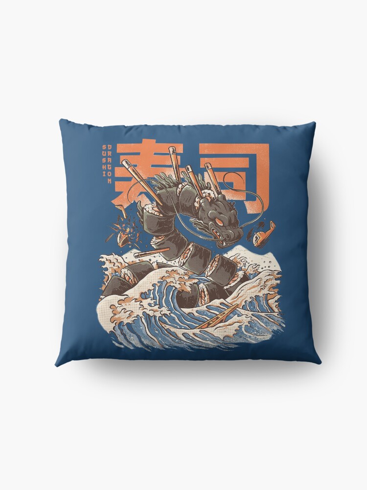 Alternate view of Dragon Sushi Floor Pillow