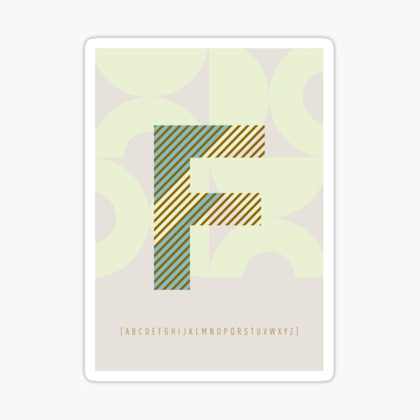 Typeface "F" Sticker