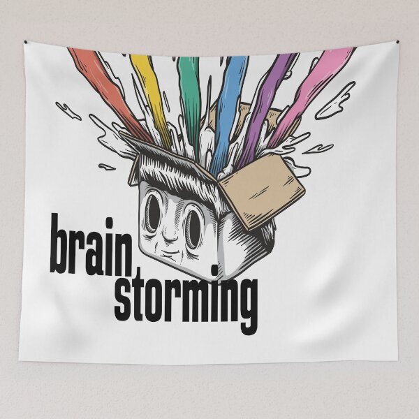 Item preview, Brain Storming Think Outside The Box Startup Entrepreneurial Self Employed Teamwork designed and sold by ProjectX23.