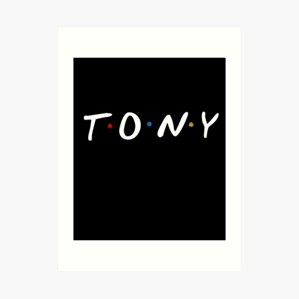 Tony Friends Infinity Arc Reactors Love you 3000 Art Print