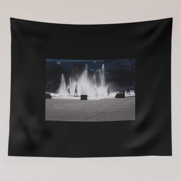 Item preview, Children playing in a fountain designed and sold by FabPosters4Less.