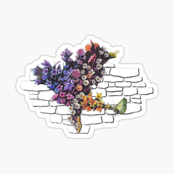 Urban Wild Flowers Sticker