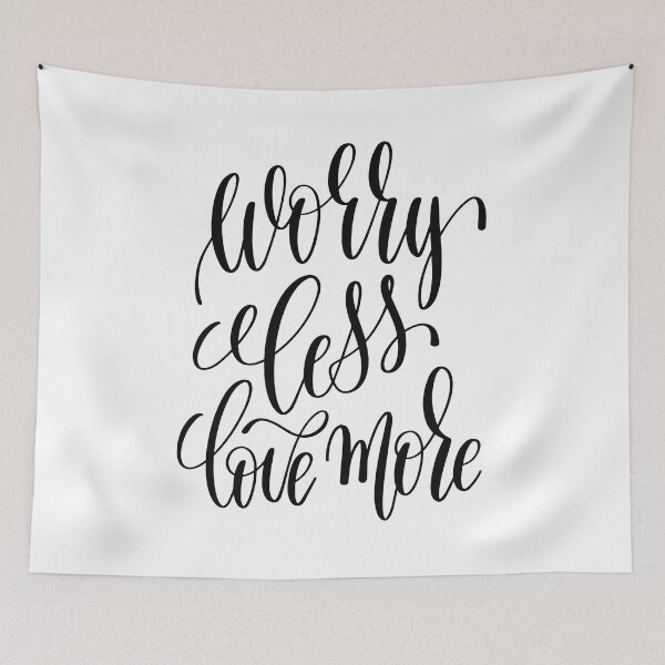 Item preview, Worry Less Love More Inspirational Quotes designed and sold by ProjectX23.