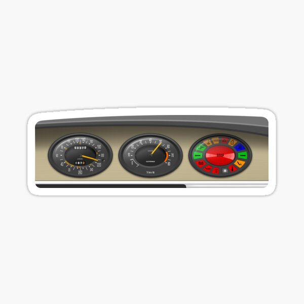 Citroën SM Dashboard Sticker