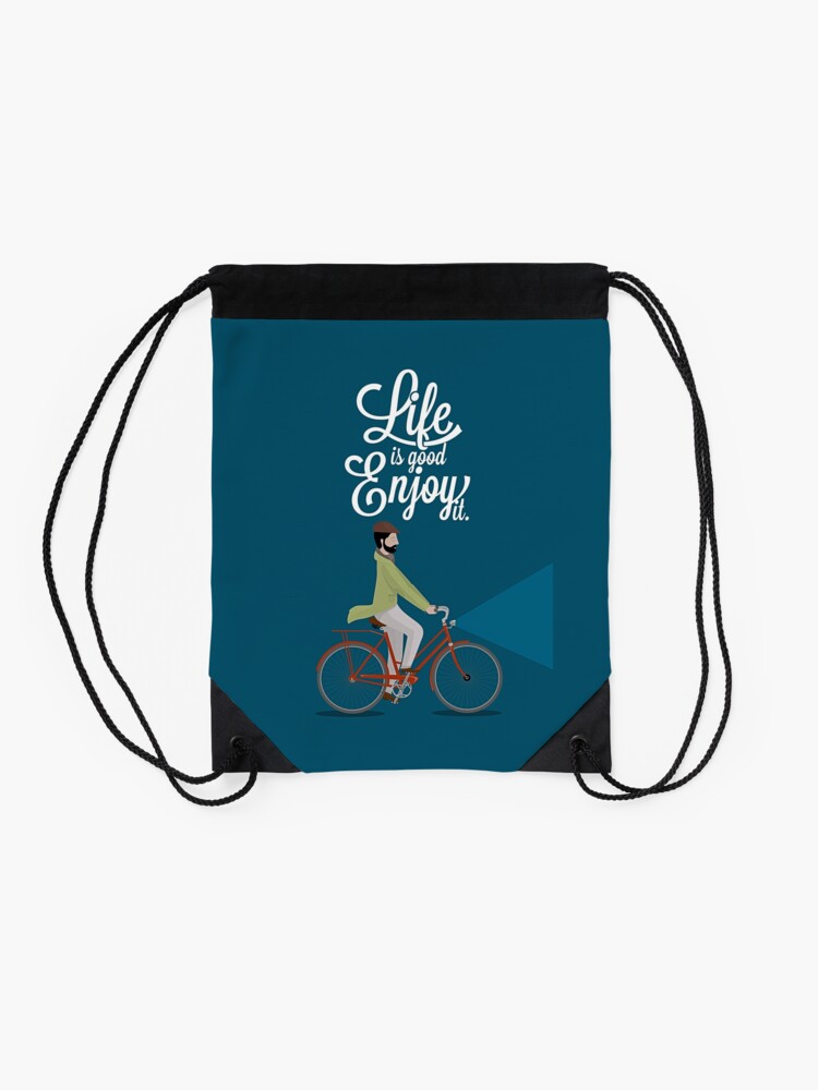 life is good drawstring backpack