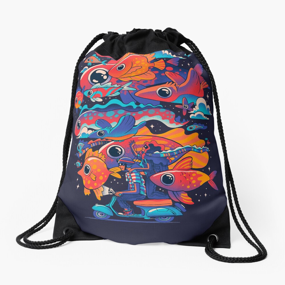 Let's get Lost Drawstring Bag