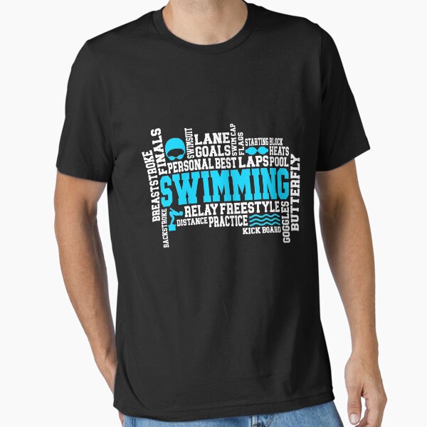 Item preview, Swimming Gift Word Cloud for Swimmer Athletes designed and sold by Watersolution.