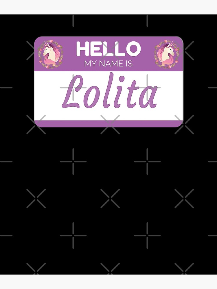 Disover Unicorn Hello My Name Is Lolita - Gift For Someone Called Lolita Premium Matte Vertical Poster