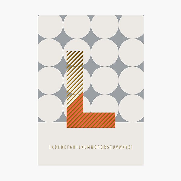 Typeface "L" Fotodruck