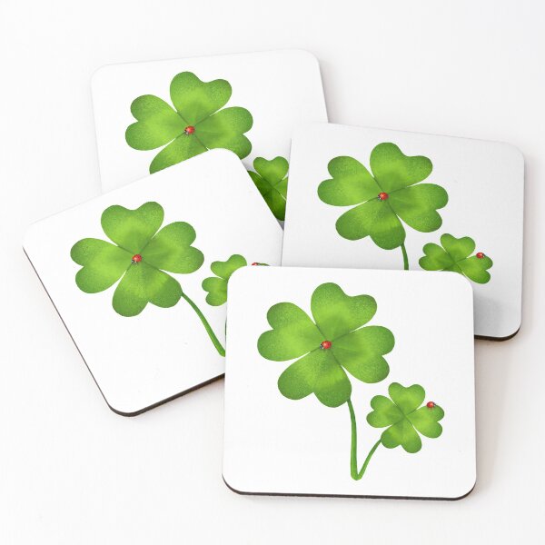 Item preview, Lucky clovers with ladybugs designed and sold by Art of Sun.