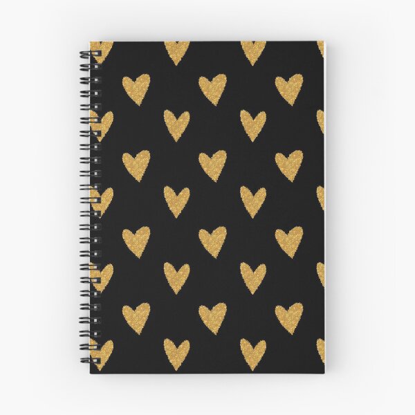 Item preview, Golden hearts pattern designed and sold by mrhighsky.