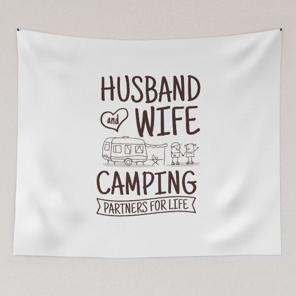 Item preview, Husband and Wife Who Loves Camping Partners For Life designed and sold by SilentEcho.