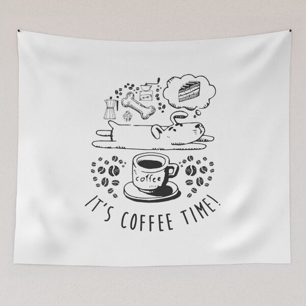 Item preview, Coffee time Dog designed and sold by BoreeDome.