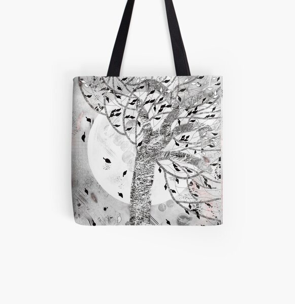Whirlwind Tree All Over Print Tote Bag