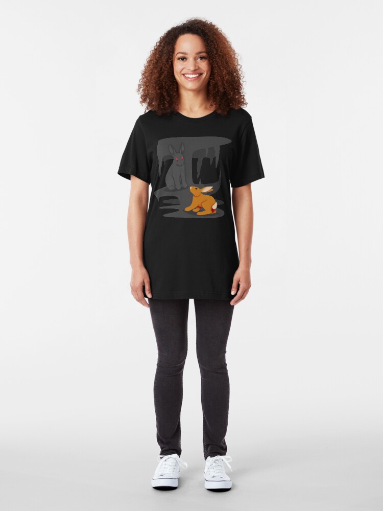 Alternate view of El-ahrairah and the Black Rabbit of Inlé Slim Fit T-Shirt