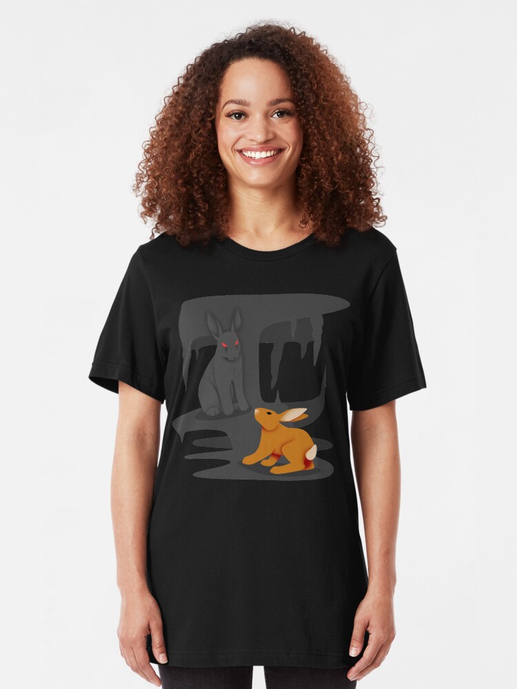 Alternate view of El-ahrairah and the Black Rabbit of Inlé Slim Fit T-Shirt