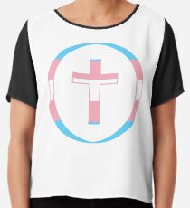 Christian (Blue, Pink, White) Third Culture Series Chiffon Top