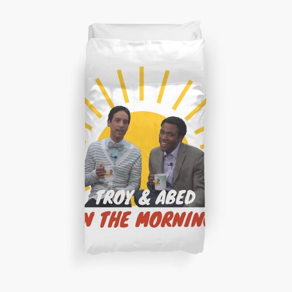 Troy and Abed in The Morning Duvet Cover
