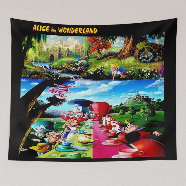Item preview, ALICE IN WONDERLAND : Collage Modern Print designed and sold by posterbobs.