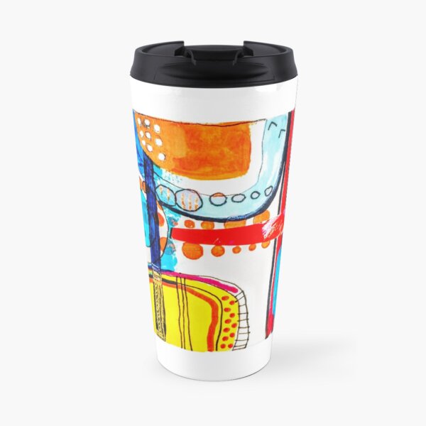 Yellow Guitar Travel Mug