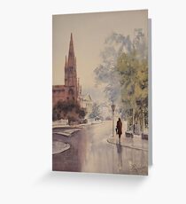 Easing Showers Greeting Card