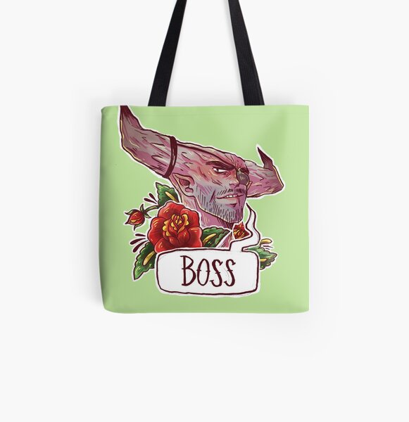 BOSS BULL All Over Print Tote Bag
