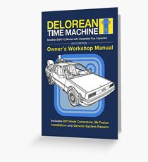 Time Machine Manual Greeting Card